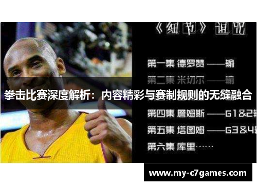 拳击比赛深度解析：内容精彩与赛制规则的无缝融合