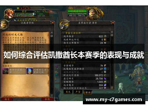 如何综合评估凯撒酋长本赛季的表现与成就